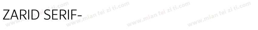 ZARID SERIF字体转换
